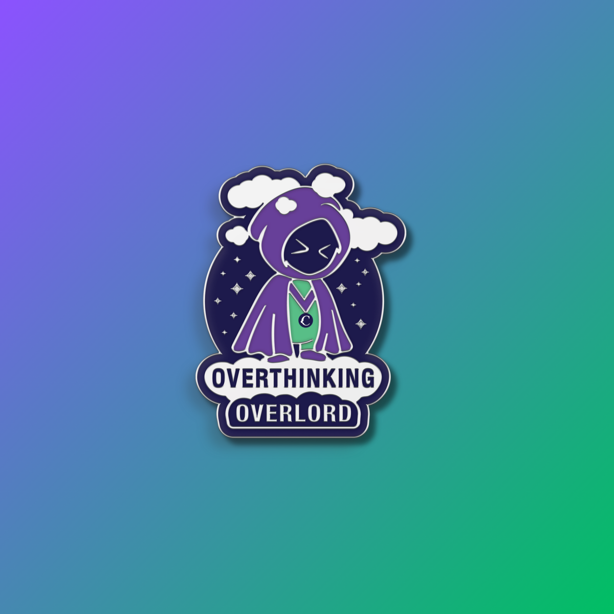 Overthinking Overlord Pin