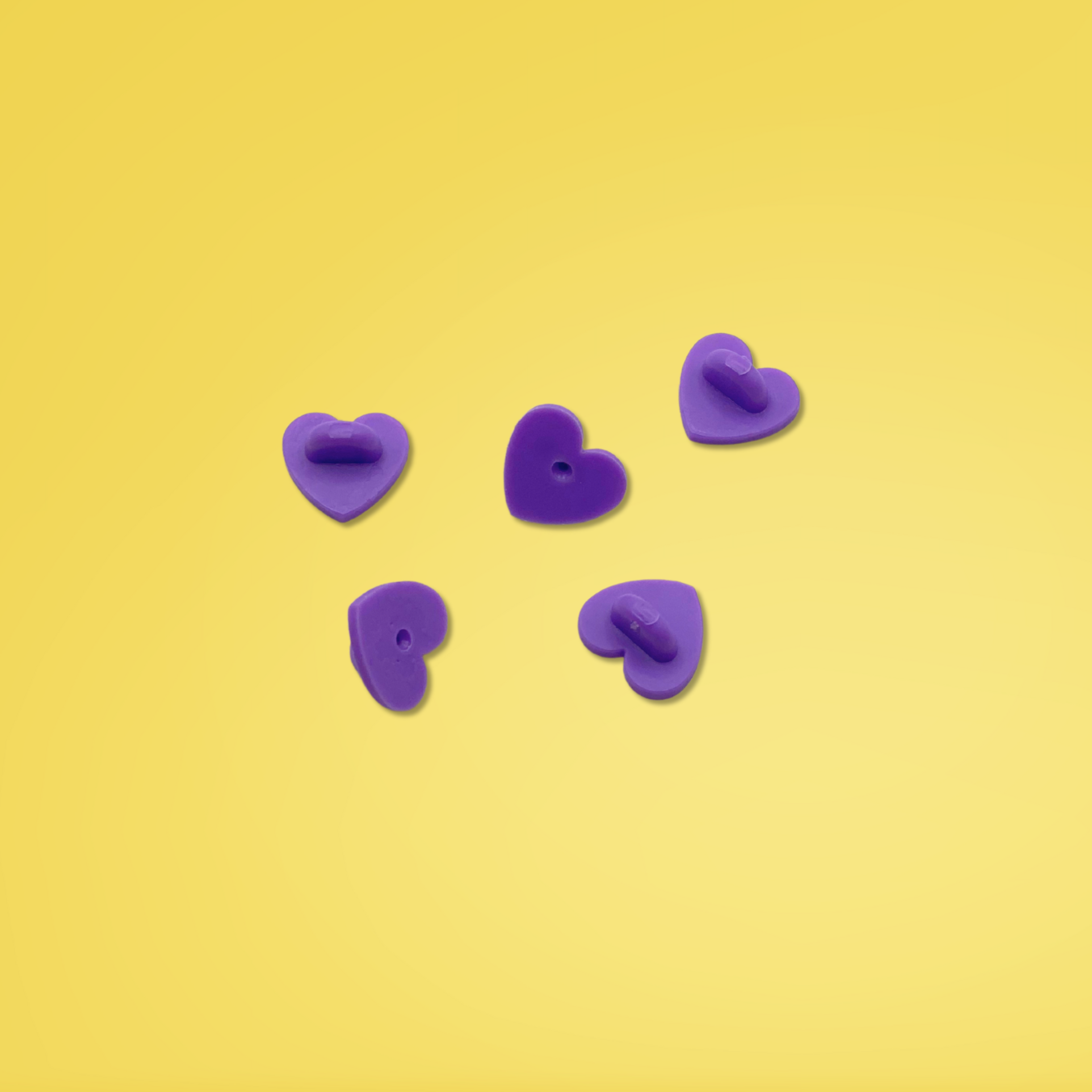 Purple Heart Rubber Back - Single Piece